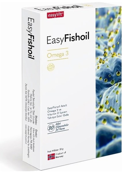 EasyFishOil Omega 3 Yetişkin 30 Çiğnenebilir Jel Tablet fiyatları