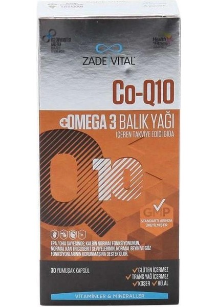Co-Q10 Omega 3 Fish Oil 30 Kapsül fiyatları
