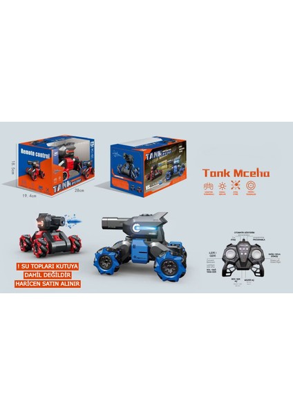 Mechato Oyuncak Tank-Şarj Edilebilir, Işıklı.