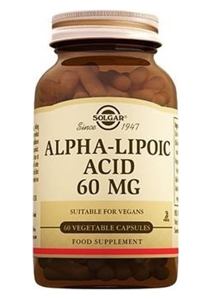 Alpha Lipoic Acid 60 Mg 60 Kapsül fiyatları