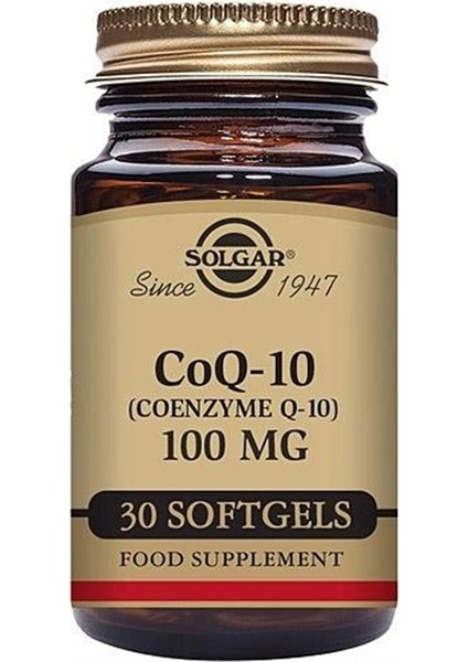 Coenzyme Q-10 100 Mg 30 Yumuşak Jelatin Kapsül fiyatları