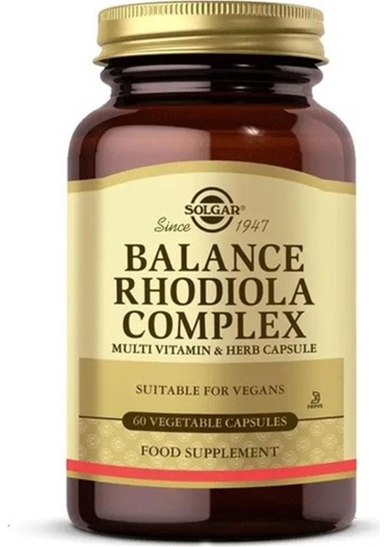 Balance Rhodiola Complex 60 Kapsül fiyatları