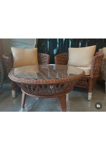 FIRSAT Körfez Premıum Aluminium + Sentetik Rattan Oturma Grubu Nobles Concept Since1983