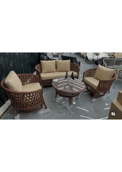 FIRSAT Körfez Premıum Aluminium + Sentetik Rattan Oturma Grubu Nobles Concept Since1983 fiyatları