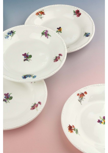 Inci Serisi Bloom 6 Parça Pasta/kurabiye Tabağı