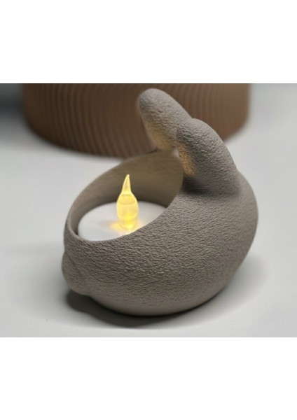 Tavşan Formlu Tealight Mumluk – Dekoratif Mini Mumluk fiyatları