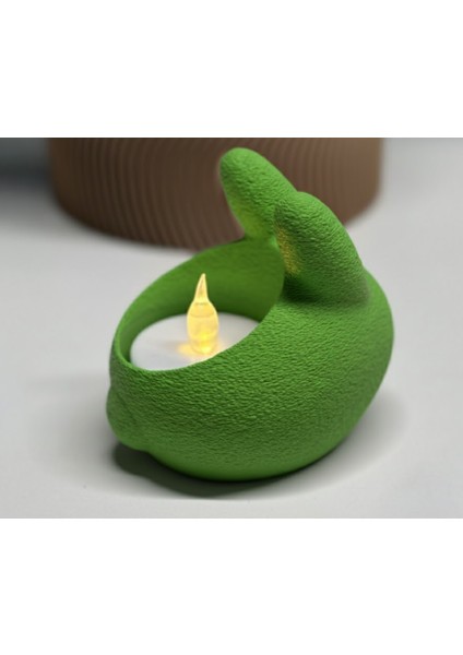 Tavşan Formlu Tealight Mumluk – Dekoratif Mini Mumluk modelleri