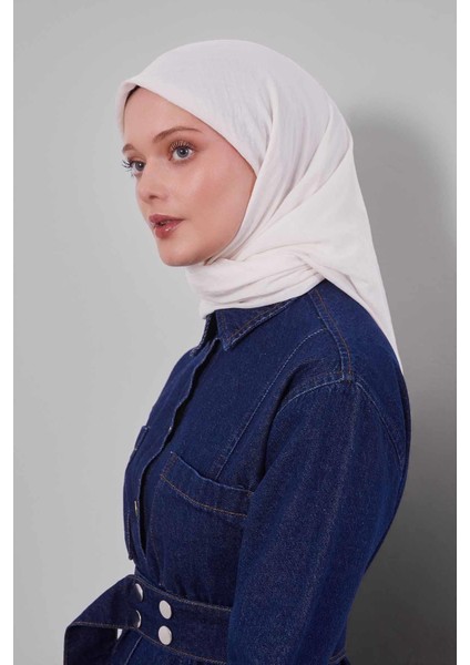 Ekru Lux Pamuk Cazz Eşarp fiyatları