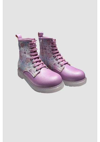 Kız Çocuk Parlak Istridye Işıklı Bot