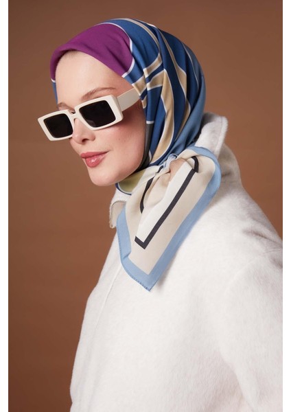 Mavi Kamuflaj Desen Aura Eşarp fiyatları