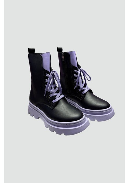 Kız Çocuk Siyah-Lila Bot