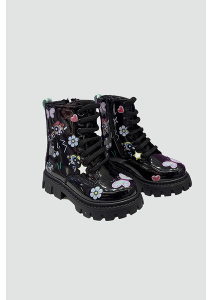 Kız Çocuk Powerpuff Girl Siyah Bot fiyatları