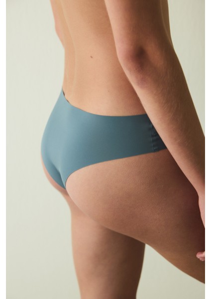 Koyu Gri Iz Yapmayan Lazer Kesim Normal Bel Brazilian Külot fiyatları