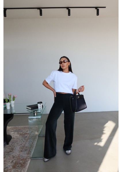 Kendinden Fitilli Kadife Pantolon