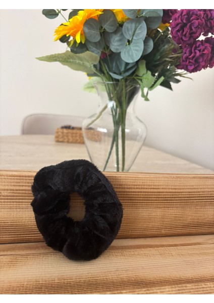 Peluş Scrunchıe (Lastik Toka) Siyah fiyatları