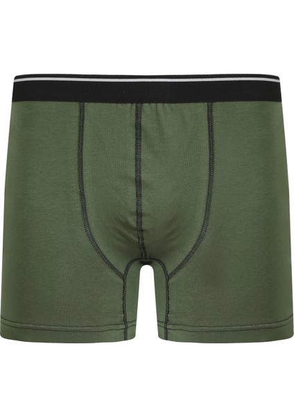 Erkek Pamuk Likralı Boxer Haki modelleri