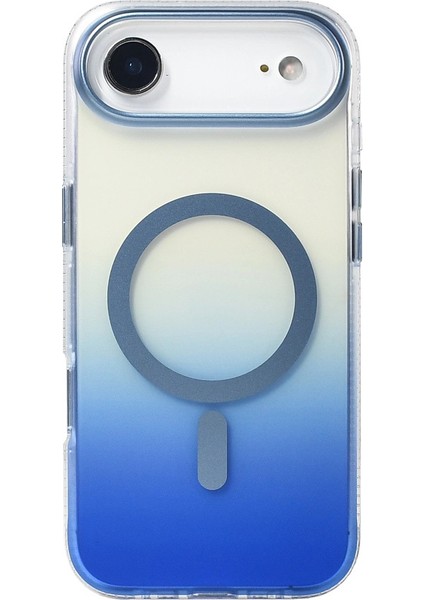 iPhone Uyumlu 17 Air Kılıf M-Safe Şarj Özellikli Transparan Renk Geçişli Zore Toros Kapak fiyatları