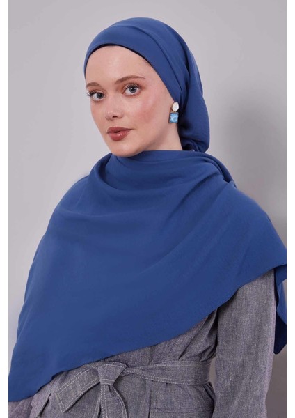 Indigo Pamuklu Cazz Kare Eşarp modelleri
