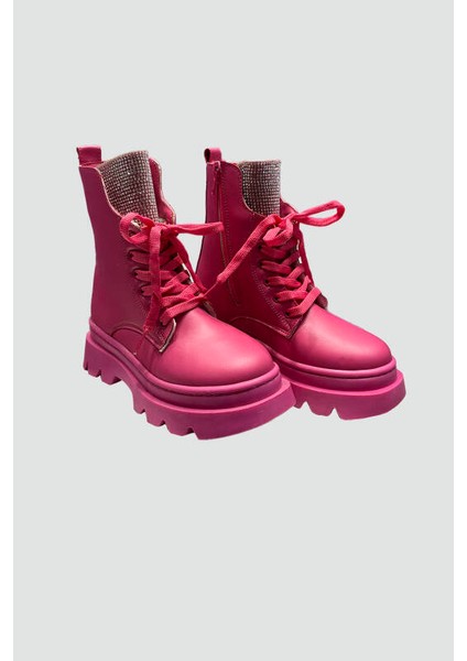 Kız Çocuk Taşlı Fuşya Bot