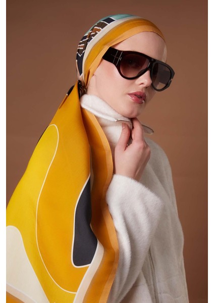 Hardal Kamuflaj Desen Aura Eşarp modelleri