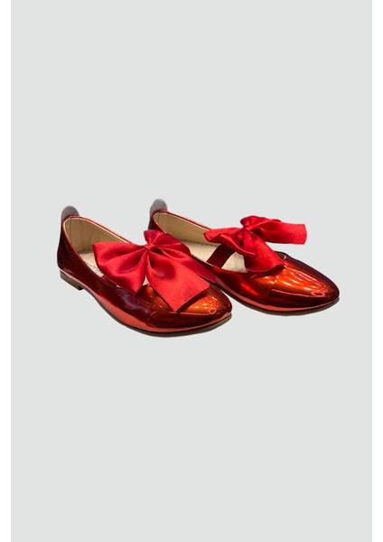 Kız Çocuk Kırmızı Fiyonk Babet