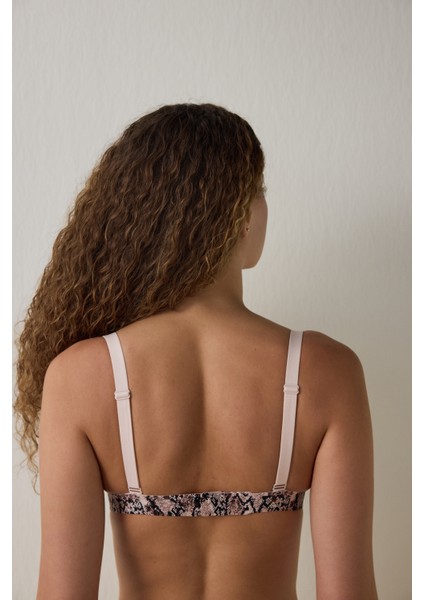 Sedef Tattoo Effect Dikişsiz Balensiz Çıkarılabilir Kaplı Üçgen Sütyen indirimleri