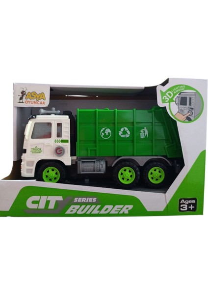 Asya Oyuncak Pilli Işıklı Sesli Iş MAKINELERI-998-43E4-YEŞIL Beyaz