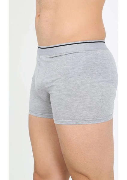 Erkek Pamuk Likralı Boxer Gri fırsatları