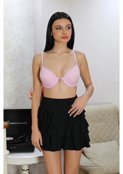 Kadın Destekli Balenli Taş Detaylı Sütyen Lila fırsatları