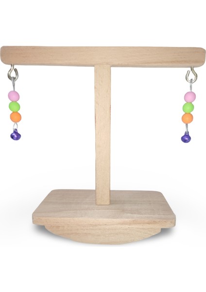 Muhabbet Kuşu Ahşap Tünekli Salıncağı, Kuş T Tüneği, Kuş Oyuncağı, Ahşap Kuş Tüneği fiyatları