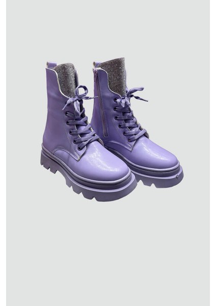 Kız Çocuk Taşlı Lila Bot