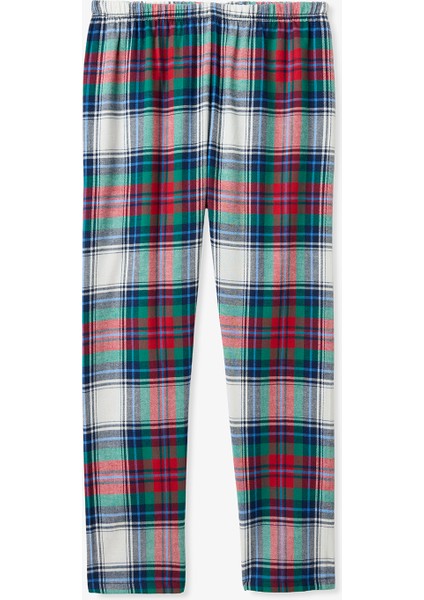 Unisex Çocuk Ekoseli Light Düğmeli Pijama Takımı modelleri