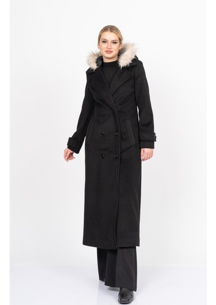 Furhood Luxe Coat – Kürk Detaylı Premium Kaşe Palto 2619
