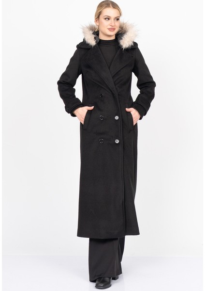 Furhood Luxe Coat – Kürk Detaylı Premium Kaşe Palto 2619 indirimleri