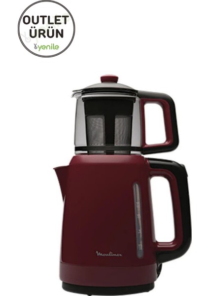 BJ2025 Gül Kurusu 1500 W Cam Demlikli Çay Makinesi