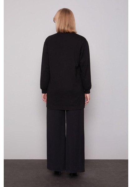 Siyah Inci Detaylı Sweatshirt fırsatları