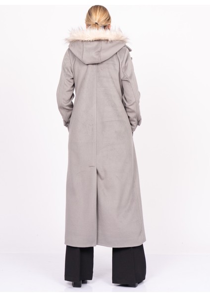 Furhood Luxe Coat – Kürk Detaylı Premium Kaşe Palto 2619 indirimleri
