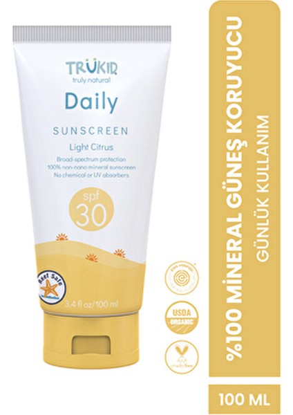 Sunny Days Organik Güneş Kremi SPF 30 Çocuklar İçin 100 ml Hassas Ciltlere Uygun fiyatları
