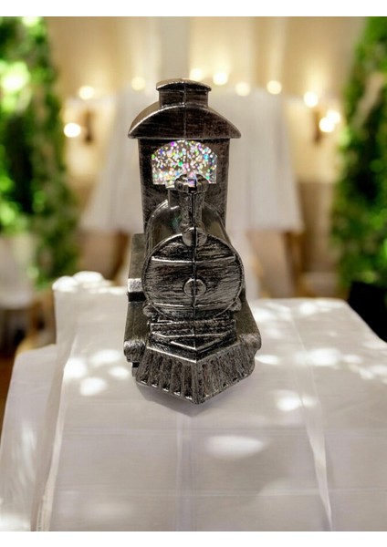 Noel Baba Tren Kar Küresi, Gümüş Renkli, Sıcacık ve Eğlenceli Hediye Seçeneği fiyatları