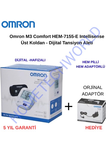 Düzensiz Kalp Atışı Algılama, 2 Kullanıcı x 60 Bellek ,m3 Koldan Ölçer Tansiyon Aleti