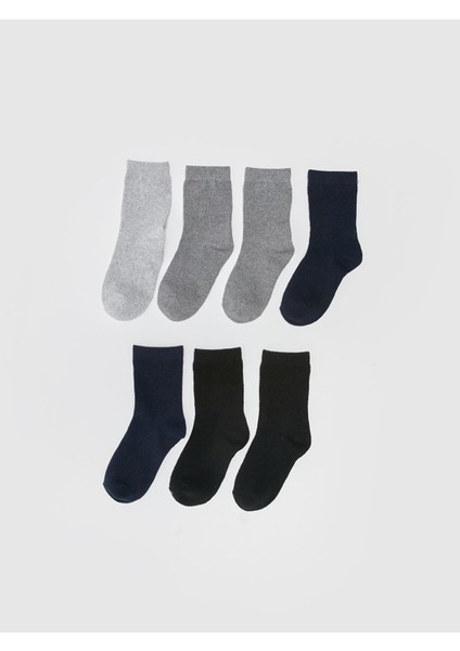 Yeni Sezon Basic Erkek Çocuk Soket Çorap 7'li