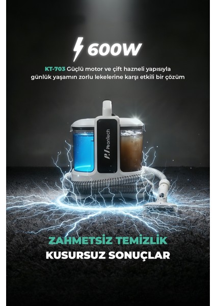 KT-703 Koltuk ve Halı Yıkama Makinesi – Derinlemesine Temizliğin Yeni Adresi! modelleri