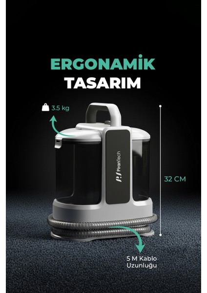 KT-703 Koltuk ve Halı Yıkama Makinesi – Derinlemesine Temizliğin Yeni Adresi! fırsatları