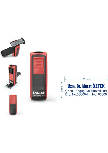 9511 Kişiye Özel Isim, Makam ve Ünvan Kaşesi