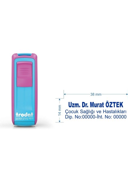 9511 Kişiye Özel Isim, Makam ve Ünvan Kaşesi