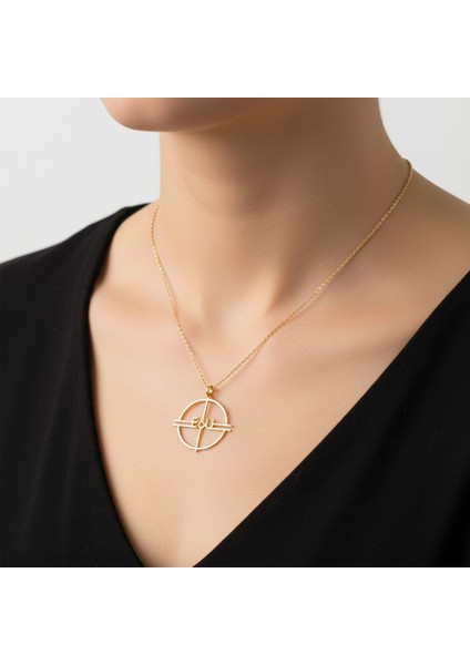 8 Ayar Altın Kolye Ucu E&u GM11347 1 gr