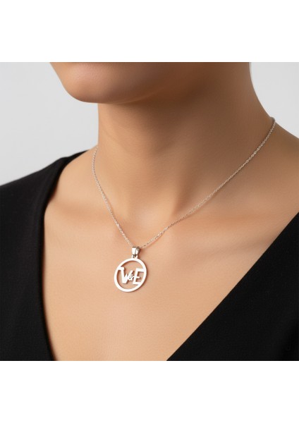 925 Ayar Gümüş Kolye E&w SM11356