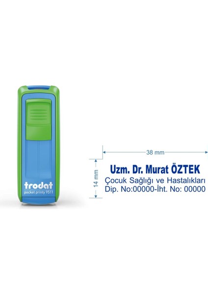 9511 Kişiye Özel Isim, Makam ve Ünvan Kaşesi