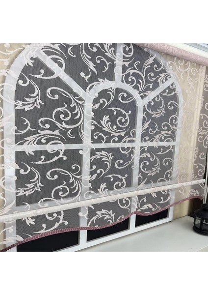 Çift Mekanizmalı Pembe Tül Stor Perde STB-130