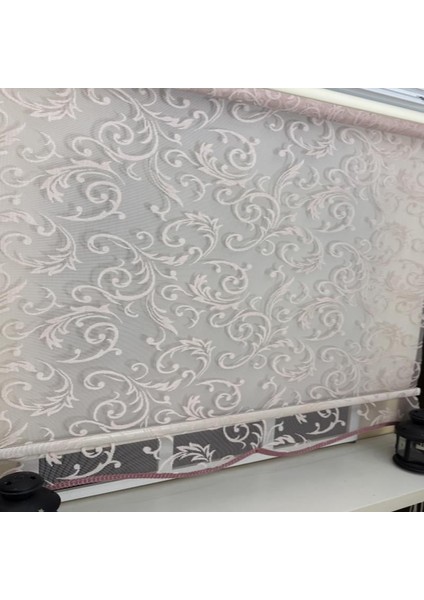 Çift Mekanizmalı Pembe Tül Stor Perde STB-130